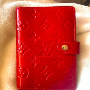 Louis Vuitton Red Vernis Agenda PM